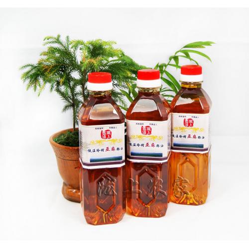 2011高营养食用油 初榨亚麻籽油 有机胡麻油 月子油 脱蜡冷榨3瓶